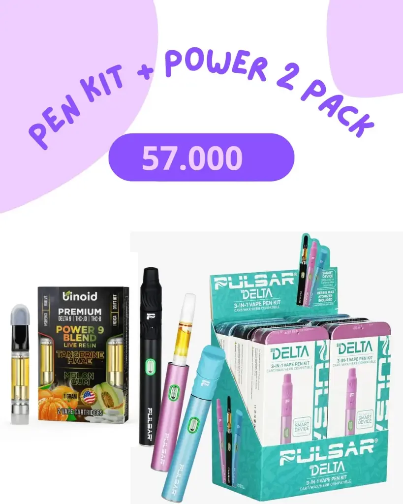 PULSAR VAPE PEN KIT - Binoid - Power 9 2 Pack 