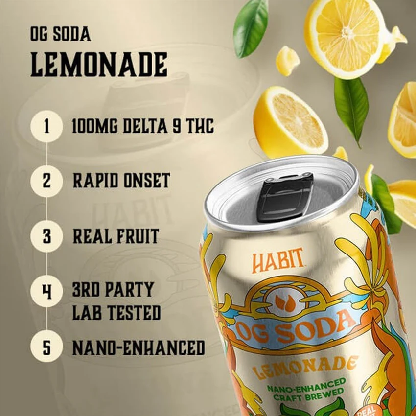 AFG - D9 THC OG Soda | 12oz | 100mg 