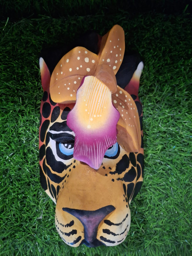 Máscara Brunca - pequeña- Jaguar & Orquídea 