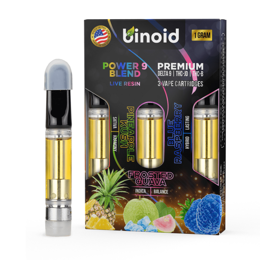Binoid - Power 9 3 Pack - 1gr (indica-Hibrido-Sativa) 