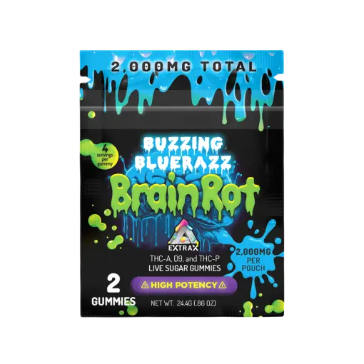 Extrax - Gummies BrainRot Buzzing Bluerazz (2ct)
